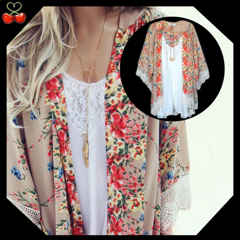 🍒BEAUTY Long Floral Kimono 💕 - Picture 3 of 8